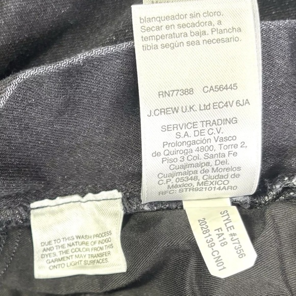 J. Crew Jeans Women's 27T Vintage Straight Stretch Indigo Blue Denim Skinny - Picture 6 of 16